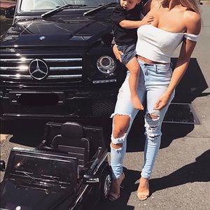 NWT fashion nova ripped jeans